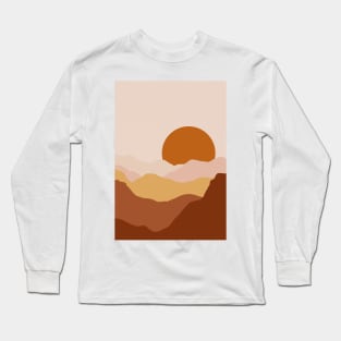 Abstract Sunset Painting 7.5 Long Sleeve T-Shirt